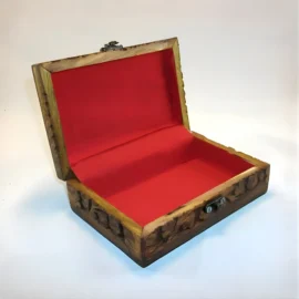 Decorative Wooden Carved Jewelry Box | Handcrafted