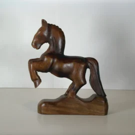 Medium Wooden Horse on a Stand