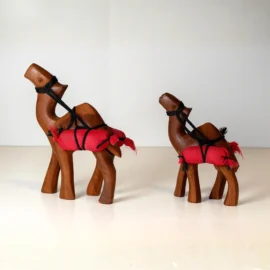 Camels Set, Handmade Wooden Camels Set